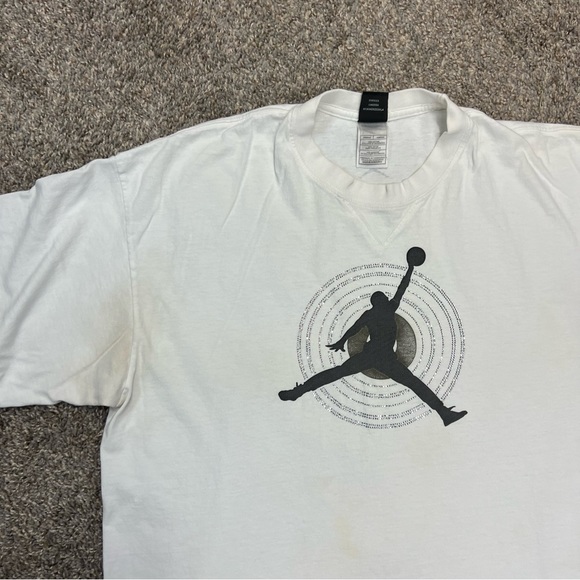 vintage Y2K jordan shirt womens XL white jump man basketball AF1 graphic tee - Picture 3 of 11